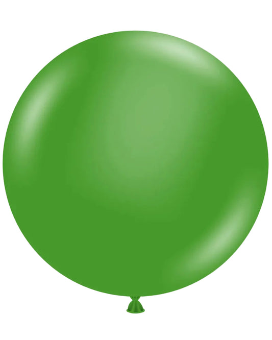 Green balloon on a white background