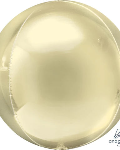 Pastel Yellow balloon on a white background