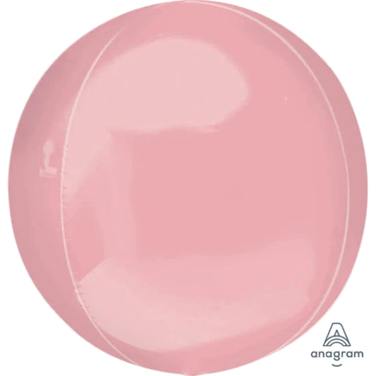 Pink balloon with Anagram logo on a white background