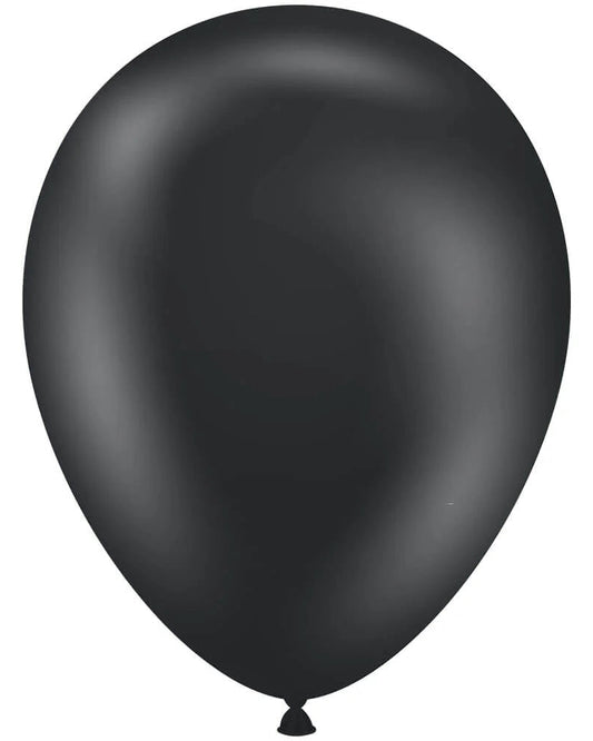 Black balloon on a white background