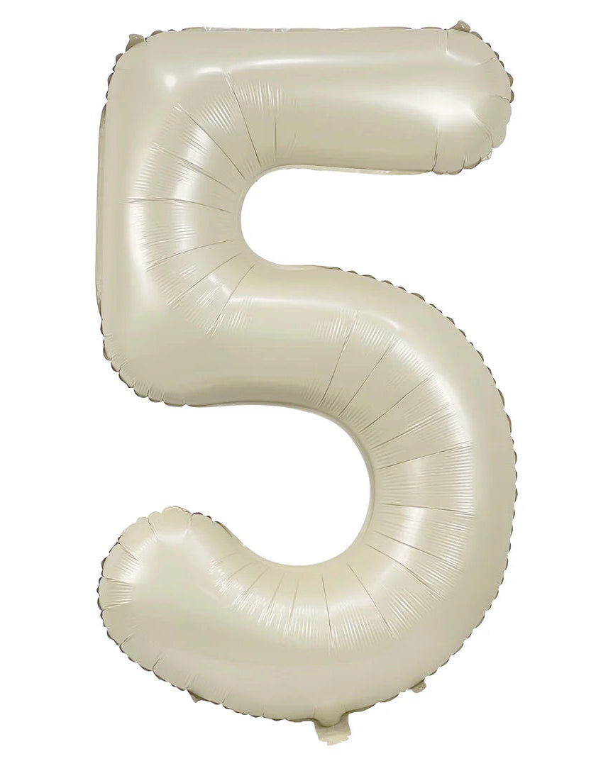 Cream Foil Number 5'