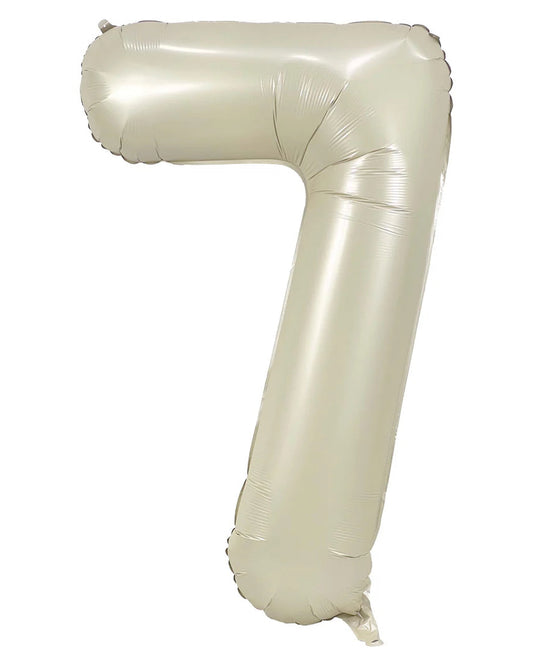 34"Cream Foil 7 Balloon