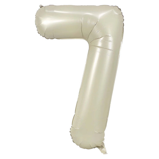 34"Cream Foil 7 Balloon