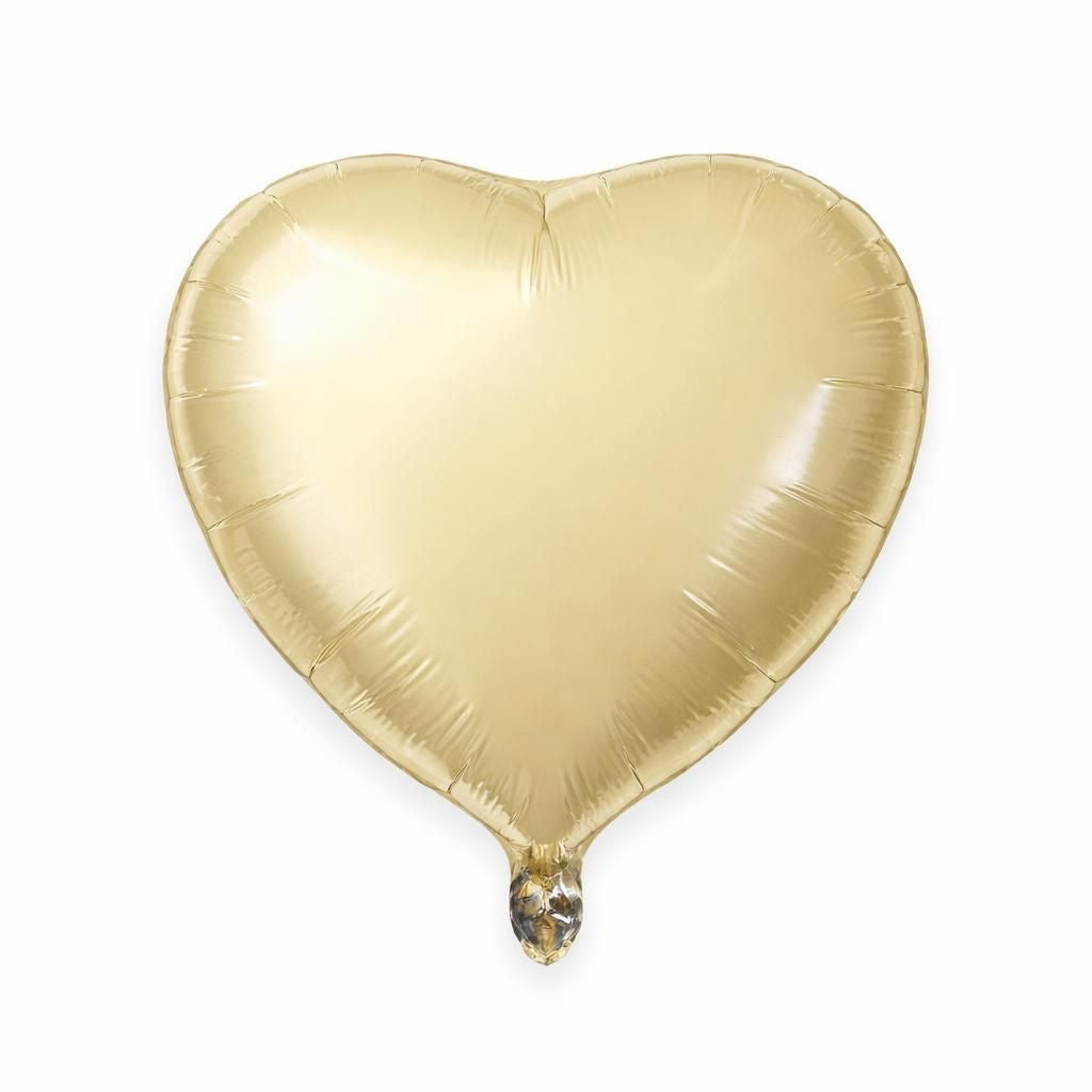 Beige Foil Heart
