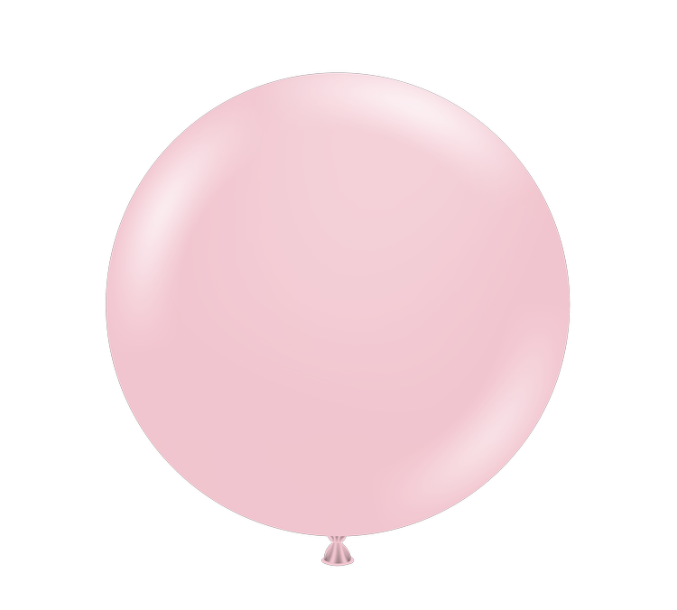 Pink balloon on white background